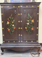 جاکفشی چوبی قهوه ای