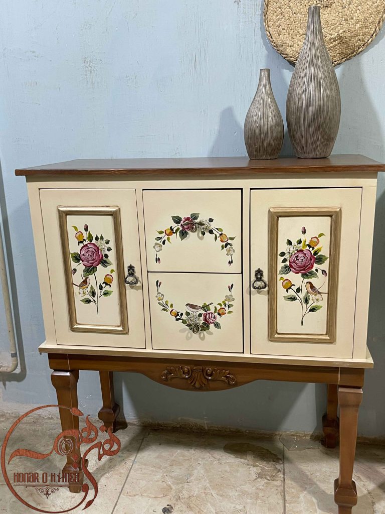 میز کنسول چوبی