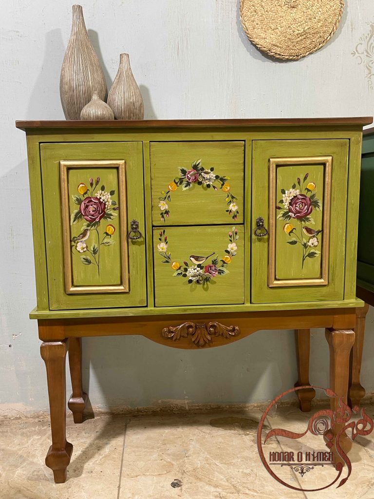 میز کنسول چوبی