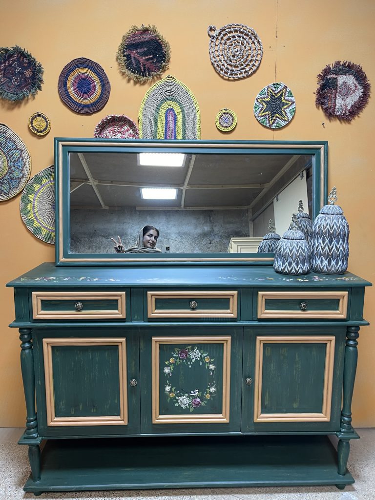 میز کنسول چوبی