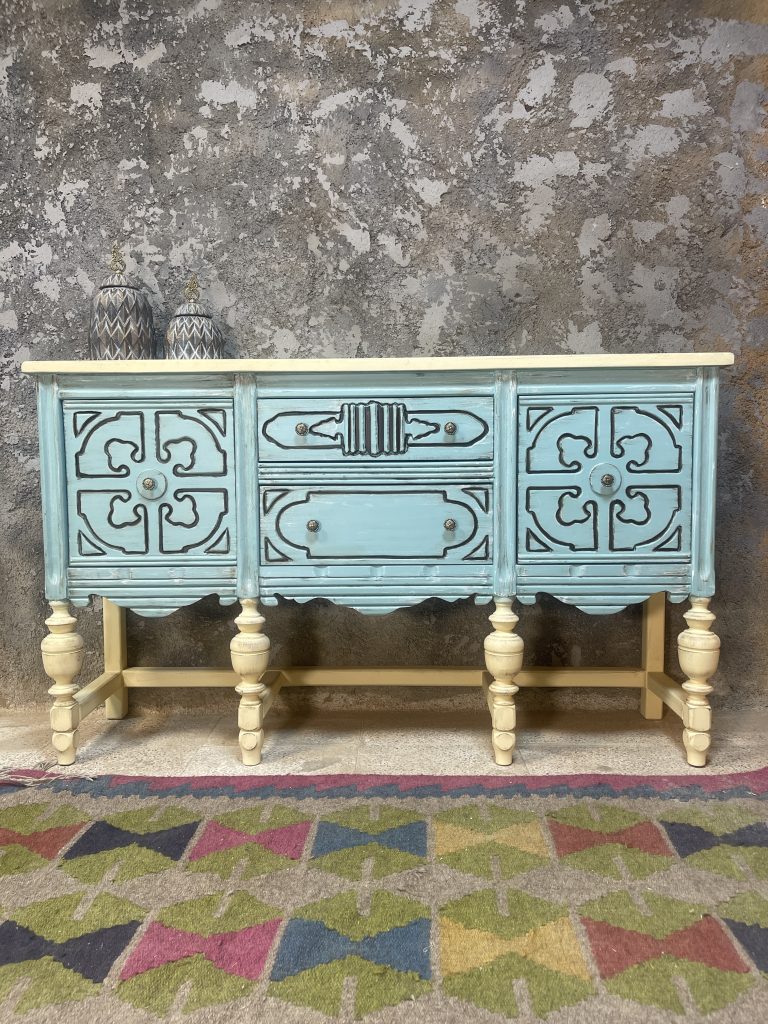 میز کنسول چوبی سلطنتی