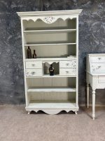 ست میز تحریر و کتابخانه سفید