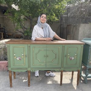 میز کنسول چوبی