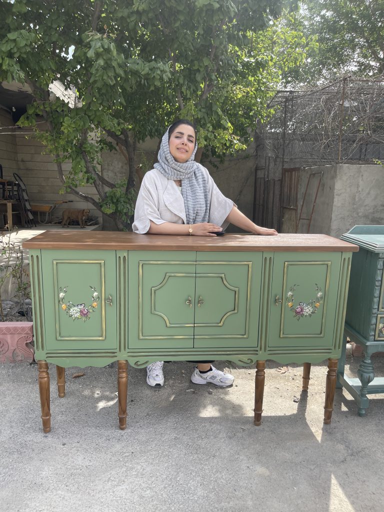 میز کنسول چوبی