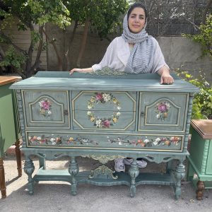 میز کنسول چوبی