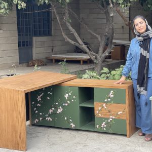 میز کنسول چوبی