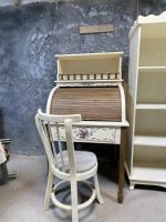 ست میز تحریر و کتابخانه چوبی