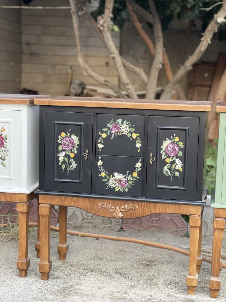 میز کنسول چوبی