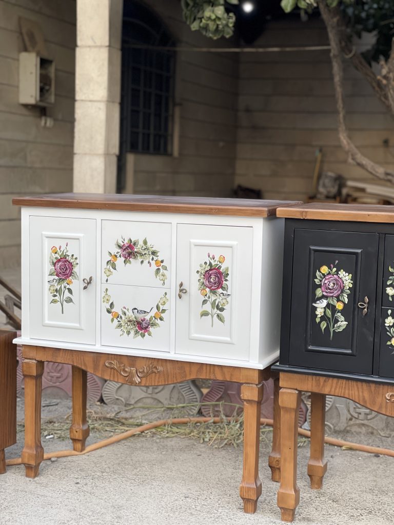 میز کنسول چوبی