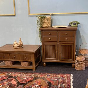 ست میز جلو مبلی و کنسول چوبی