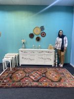 ست میز کنسول و میز جلو مبلی چوبی