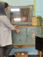 میز کنسول چوبی