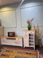 ست میز تلویزیون و جاکفشی چوبی