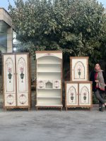 ست کمد لباس و کنسول و کحابخانه چوبی