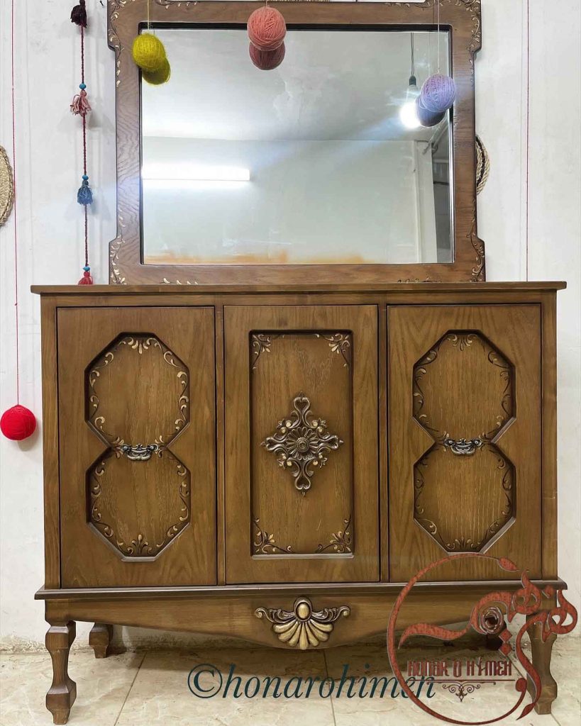 میز کنسول چوبی