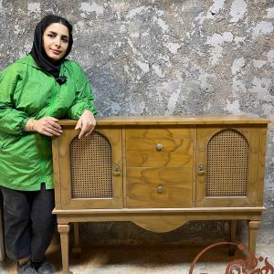 میز کنسول چوبی