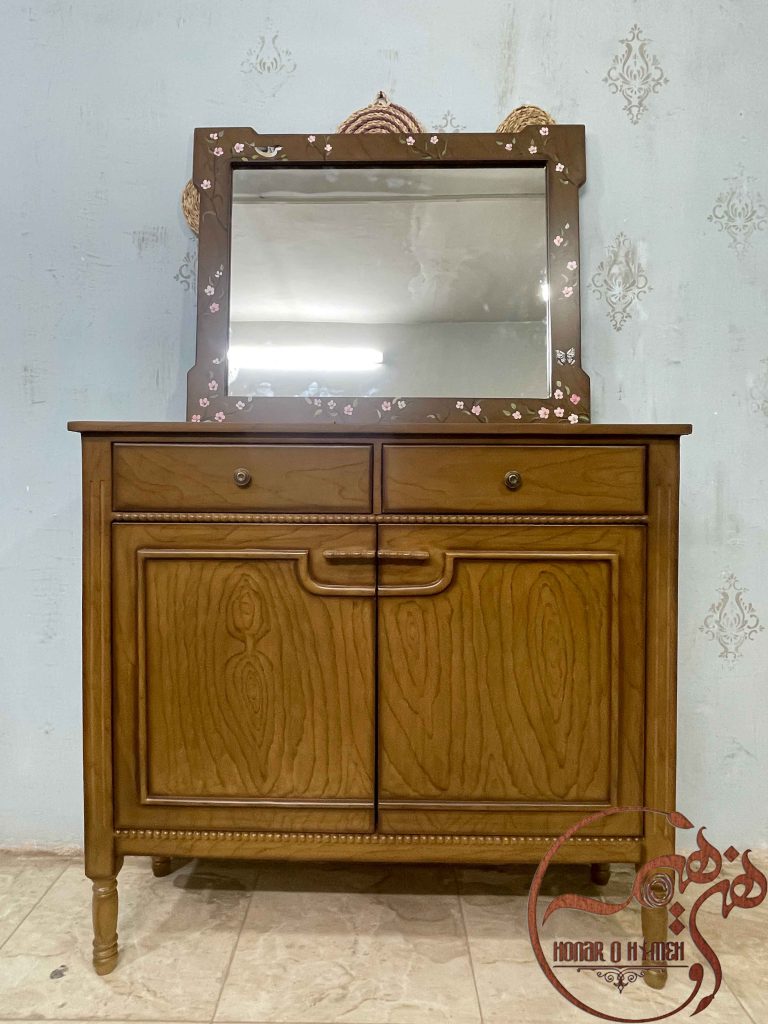 اینه کنسول چوبی