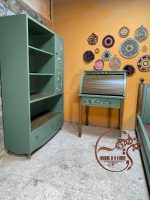 ست میز تحریر و کتابخانه