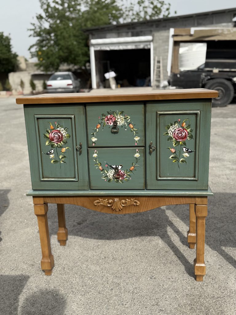 کنسول چوبی شیک کوچک